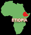 Mapa de situación de Etiopía